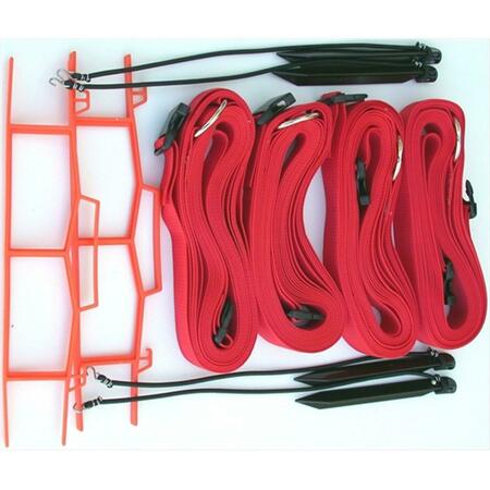 HOME COURT 8 Meter Red 2-inch Adjustable Web Courtlines M819ARS